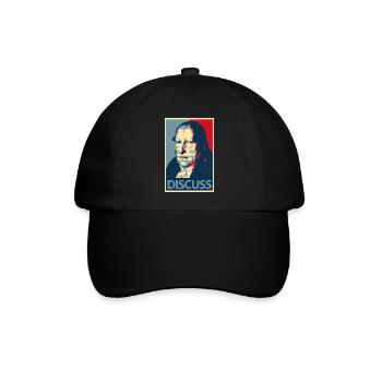 hegel discuss II Philosophie, Philosoph - Baseballkappe - Schwarz/Schwarz - Vorne