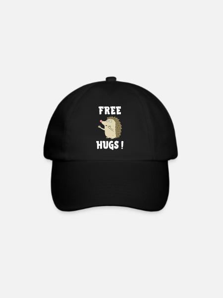 free hugs - Baseballkappe - Schwarz/Schwarz