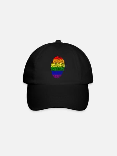 Pride-Flagge - Baseballkappe - Schwarz/Schwarz