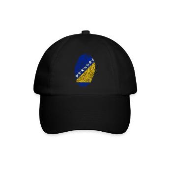 Bosnien und Herzegowina - Baseballkappe - Schwarz/Schwarz - Vorne