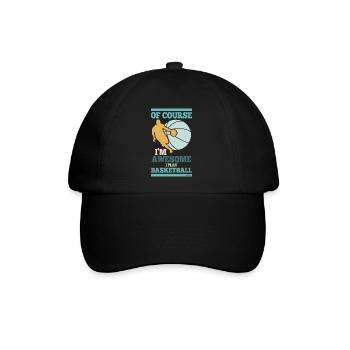 Basketballspieler - Baseballkappe - Schwarz/Schwarz - Vorne