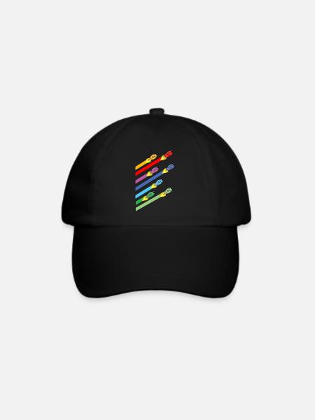 Raketen Renn - Baseballkappe - Schwarz/Schwarz