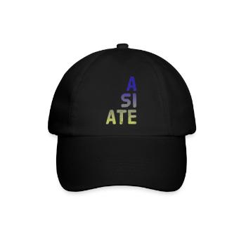 A SI ATE. Wonderful NEW Design by Maximum Design!! - Baseballkappe - Schwarz/Schwarz - Vorne