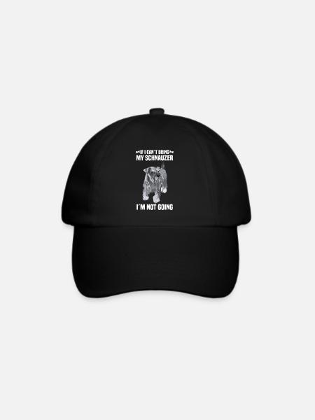 Schnauzer - Baseballkappe - Schwarz/Schwarz