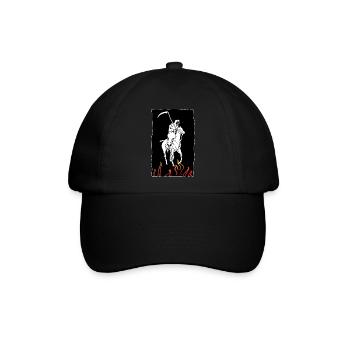 Hölle - Baseballkappe - Schwarz/Schwarz - Vorne