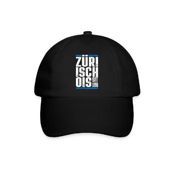 Züri isch öis - Baseballkappe - Schwarz/Schwarz - Vorne