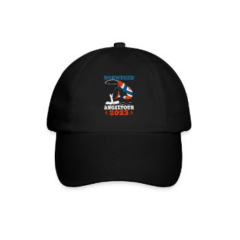 Norwegen Angeltour 2023 Heilbutt - Baseballkappe - Schwarz/Schwarz - Vorne