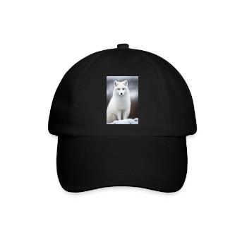 Polarfuchs - Baseballkappe - Schwarz/Schwarz - Vorne