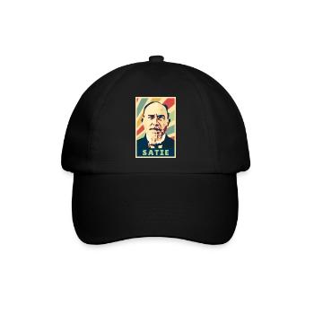 Eric Satie Vintage Farben - Baseballkappe - Schwarz/Schwarz - Vorne