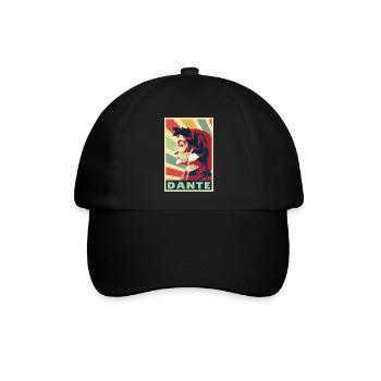 Dante Vintage Farben - Baseballkappe - Schwarz/Schwarz - Vorne