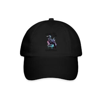 Rabe Kra Kaw Ich Bin Der Herrscher Der Lüfte - Baseballkappe - Schwarz/Schwarz - Vorne