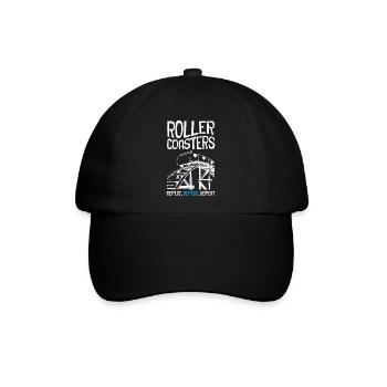 Roller Coaster Repeat - Baseballkappe - Schwarz/Schwarz - Vorne