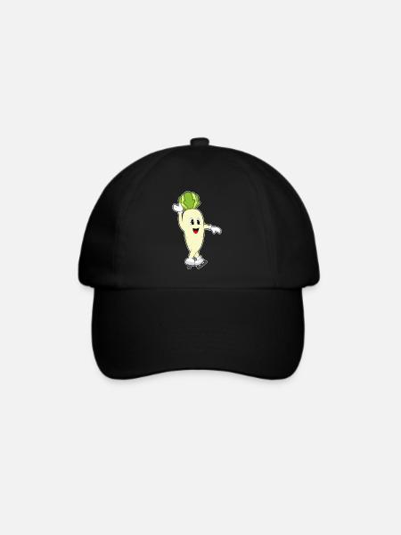 Radieschen Eislaufen Schlittschuhe - Baseballkappe - Schwarz/Schwarz