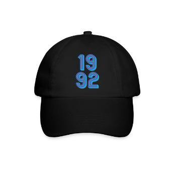 1992 Geburtsjahr | Farben änderbar - Baseballkappe - Schwarz/Schwarz - Vorne