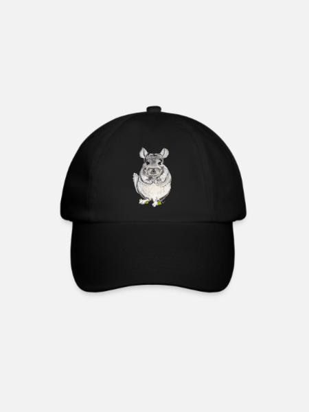 Chinchilla - Baseballkappe - Schwarz/Schwarz