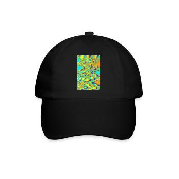 Abstrakt Kunst - Baseballkappe - Schwarz/Schwarz - Vorne
