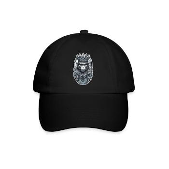 King Monkey - Baseballkappe - Schwarz/Schwarz - Vorne