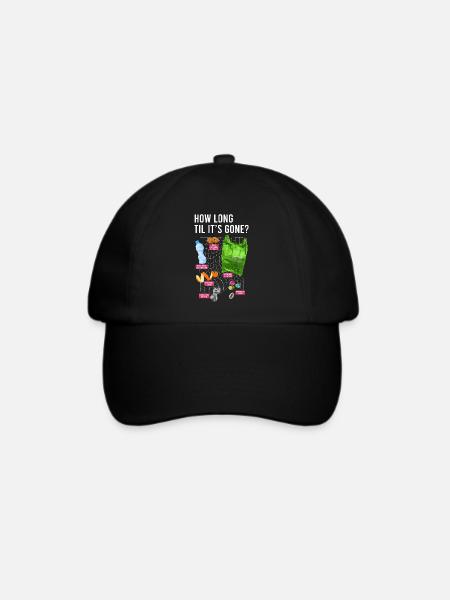 Reduzieren, Wiederverwenden, Recyceln, Wiederholen, Recyceln, Recycling, Tag der Erde - Baseballkappe - Schwarz/Schwarz