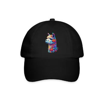 Alpaka - Baseballkappe - Schwarz/Schwarz - Vorne