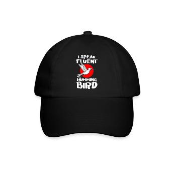 Kolibri Natur Zauberei - Baseballkappe - Schwarz/Schwarz - Vorne