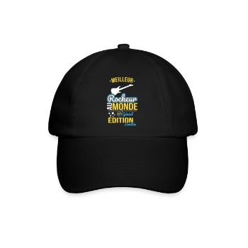 Bester Rocker der Welt - 100% Awesome - Baseballkappe - Schwarz/Schwarz - Vorne