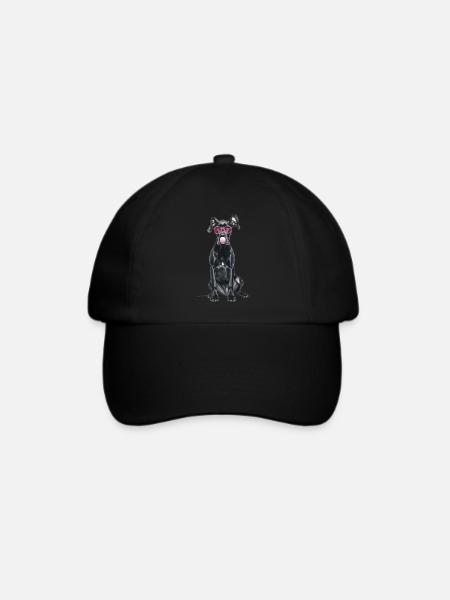 Deutsche Dogge - Baseballkappe - Schwarz/Schwarz