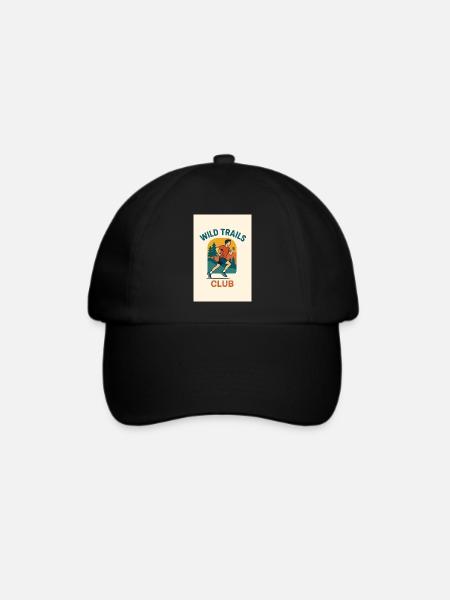 Wild Trails Club - Baseballkappe - Schwarz/Schwarz