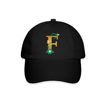 F - Baseballkappe - Schwarz/Schwarz - Vorne