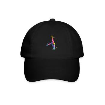 Gymnastik Bunt und Kraftvoll - Baseballkappe - Schwarz/Schwarz - Vorne