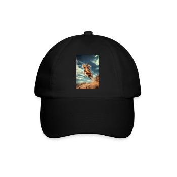 Cowboy-Klippensprung - Baseballkappe - Schwarz/Schwarz - Vorne