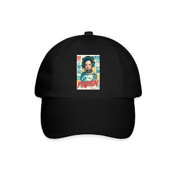 Urbane frische Vibes - Baseballkappe - Schwarz/Schwarz - Vorne