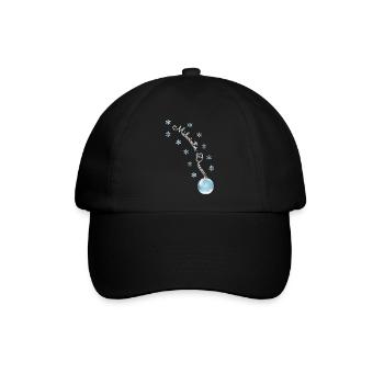 Winter Dreams - Magische Weihnachtskugel - Baseballkappe - Schwarz/Schwarz - Vorne