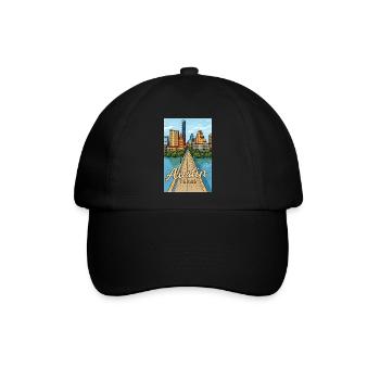 Austin Texas - Baseballkappe - Schwarz/Schwarz - Vorne