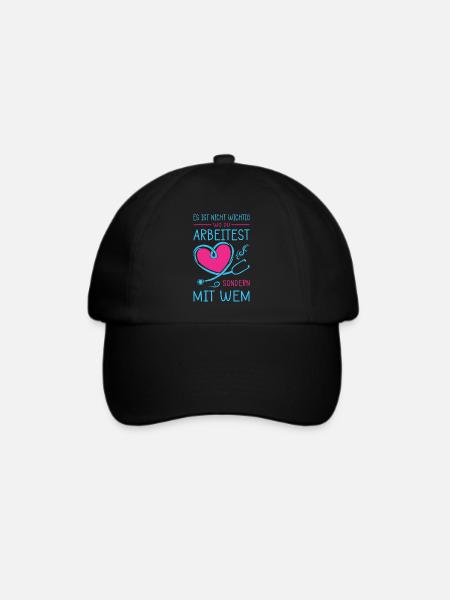 Pflegerin Geschenke Pflege Lustig Krankenpflegerin - Baseballkappe - Schwarz/Schwarz