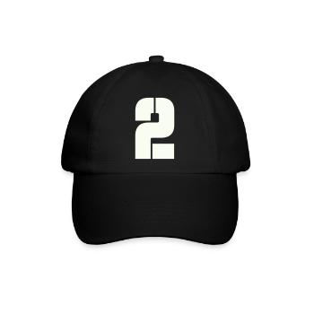 2 - Baseballkappe - Schwarz/Schwarz - Vorne
