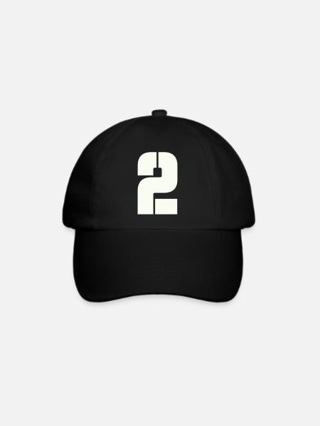 2 - Baseballkappe - Schwarz/Schwarz