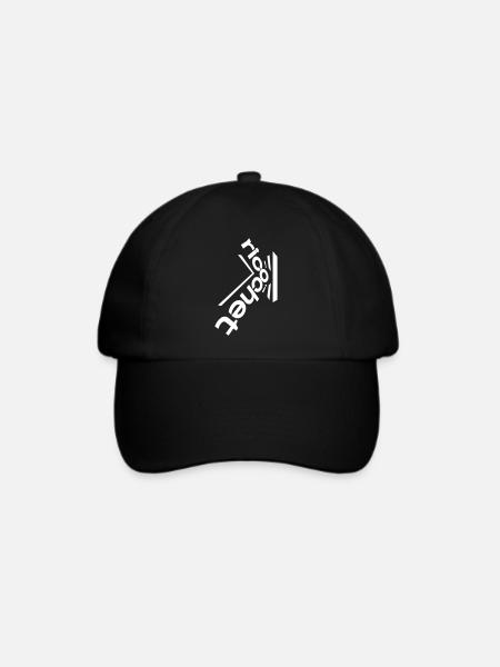 Ricochet! Verzerrter diagonaler Typ - Baseballkappe - Schwarz/Schwarz