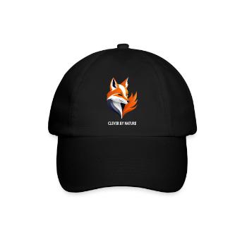 Fuchs   Clever by Nature - Baseballkappe - Schwarz/Schwarz - Vorne