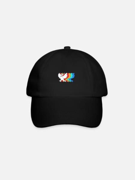 Mottenmann - Baseballkappe - Schwarz/Schwarz