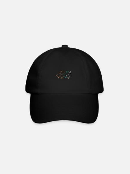 Gans - Baseballkappe - Schwarz/Schwarz