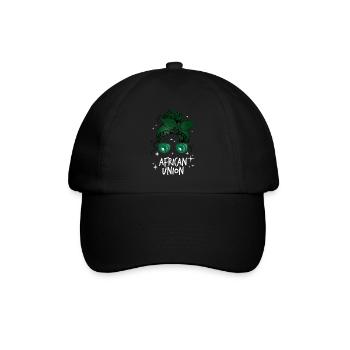 Afrikanische Union - Baseballkappe - Schwarz/Schwarz - Vorne