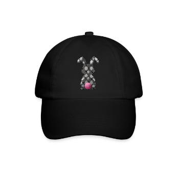 Easter Bunny - Baseballkappe - Schwarz/Schwarz - Vorne