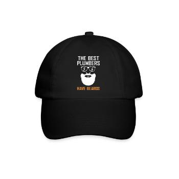 Installateur Klempner - Baseballkappe - Schwarz/Schwarz - Vorne