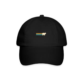 Schäfer Schaf - Baseballkappe - Schwarz/Schwarz - Vorne