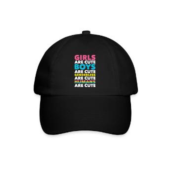 LGBT Pride Pan Geschenk Pansexuell - Baseballkappe - Schwarz/Schwarz - Vorne