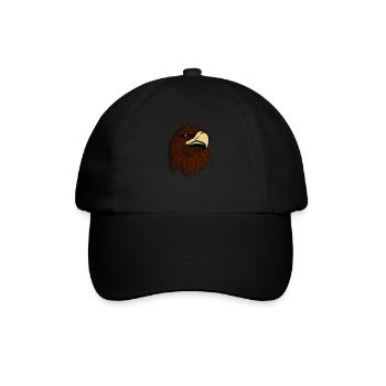 Adler adlerkopf - Baseballkappe - Schwarz/Schwarz - Vorne