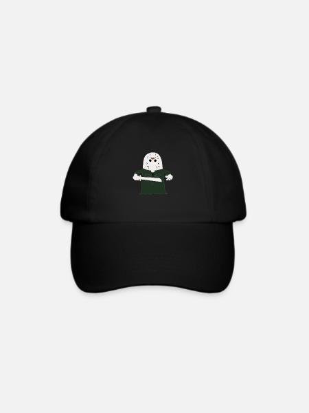Jason Boorhees - Baseballkappe - Schwarz/Schwarz