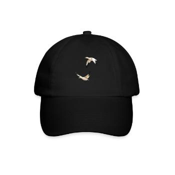 Schneegänse - Baseballkappe - Schwarz/Schwarz - Vorne