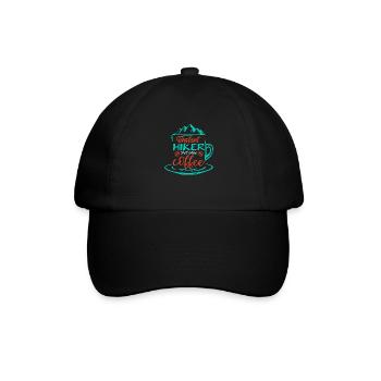 INSTANT HIKER KAFFEE - Baseballkappe - Schwarz/Schwarz - Vorne