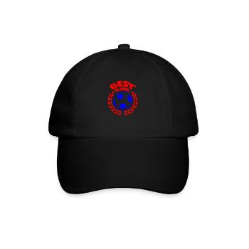 Best Soccer Player - Baseballkappe - Schwarz/Schwarz - Vorne